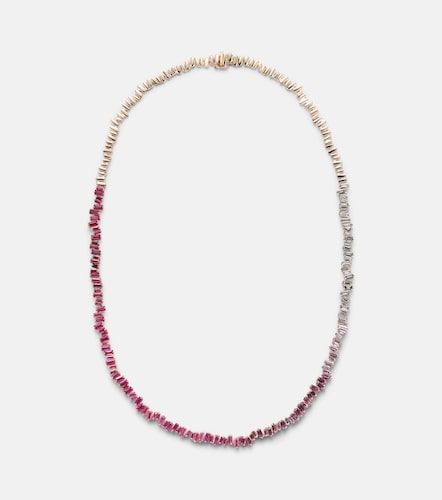 Collana Bold in rosa 18kt con diamanti e zaffiri - Suzanne Kalan - Modalova