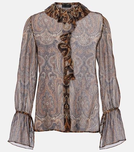 Cecily paisley silk chiffon blouse - Nili Lotan - Modalova
