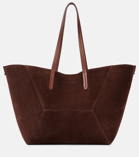Borsa Duo Large in suede - Brunello Cucinelli - Modalova