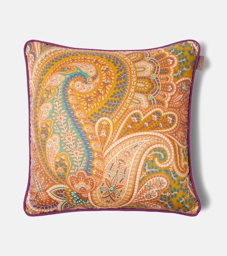 Cuscino in cotone con stampa paisley - Etro - Modalova