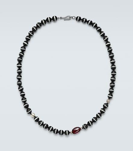 Collana in argento sterling con perline e pietre preziose - Ileana Makri - Modalova