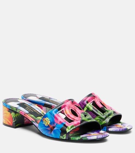 Mules Karol florales con DG - Dolce&Gabbana - Modalova