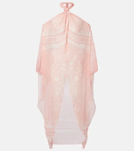 Vestido de playa de seda estampado - Balmain - Modalova