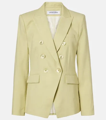 Miller double-breasted linen-blend twill blazer - Veronica Beard - Modalova