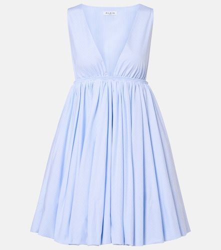 Alaïa Minikleid aus Baumwollpopeline - Alaia - Modalova