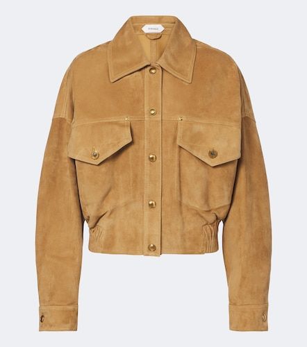 Versace Giacca blouson in suede - Versace - Modalova