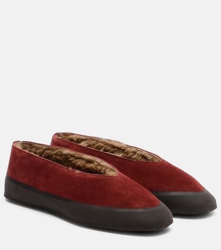 Apres Ski shearling-lined suede flats - Le Monde Beryl - Modalova