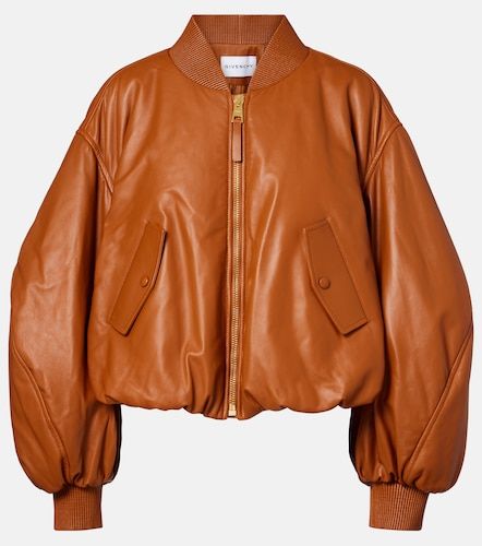 Chaqueta bomber cropped Cocoon de piel - Givenchy - Modalova