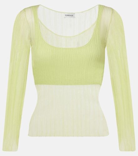 Simkhai Top de jersey transparente - Simkhai - Modalova