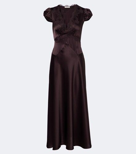 Dôen Midikleid Coraline aus Seidensatin mit Spitze - Doen - Modalova