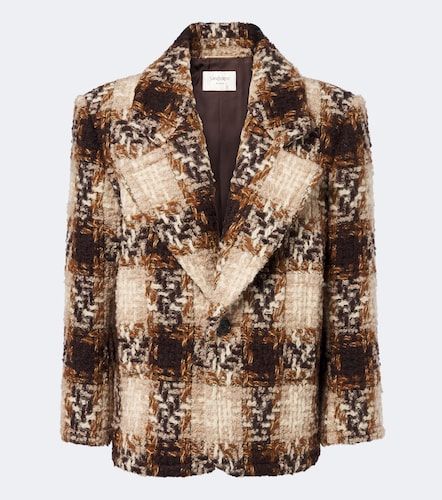Wool and mohair-blend tweed blazer - Saint Laurent - Modalova
