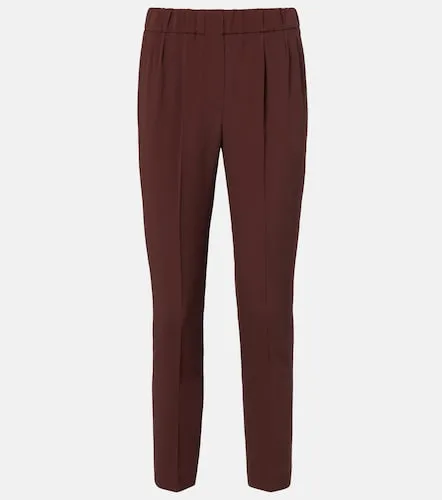 Crepe straight pants - Brunello Cucinelli - Modalova
