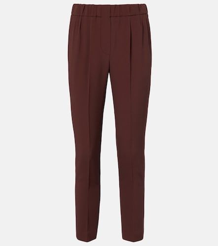 Pantalones rectos de crepé - Brunello Cucinelli - Modalova