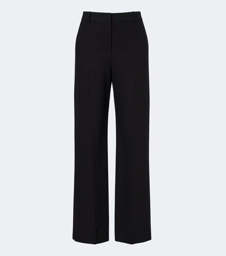 Silk and cotton wide-leg pants - Fendi - Modalova