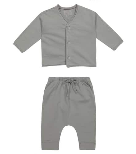 Baby - Cardigan e pantaloni in cotone - Il Gufo - Modalova