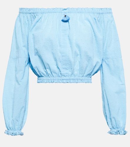 Top Galia in cotone con scollo bardot - Poupette St Barth - Modalova