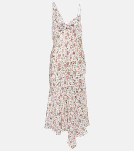 Lucia floral satin midi dress - Isabel Marant - Modalova