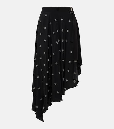 G asymmetric silk midi skirt - Givenchy - Modalova