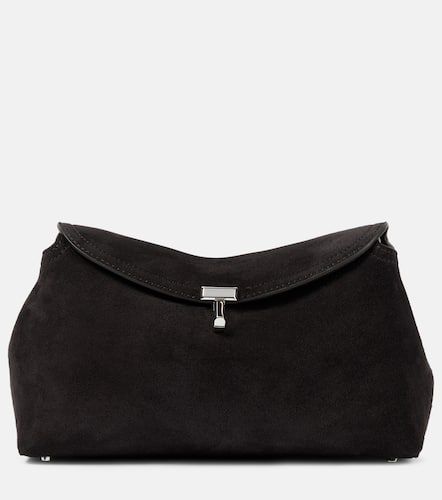 Toteme T-Lock suede clutch - Toteme - Modalova