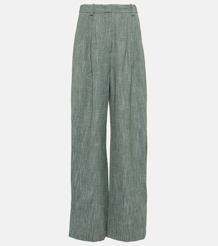 High-rise wool-blend wide-leg pants - CO - Modalova