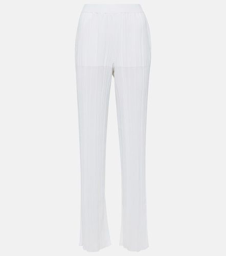 Pantalones rectos de punto plisados - Stella McCartney - Modalova