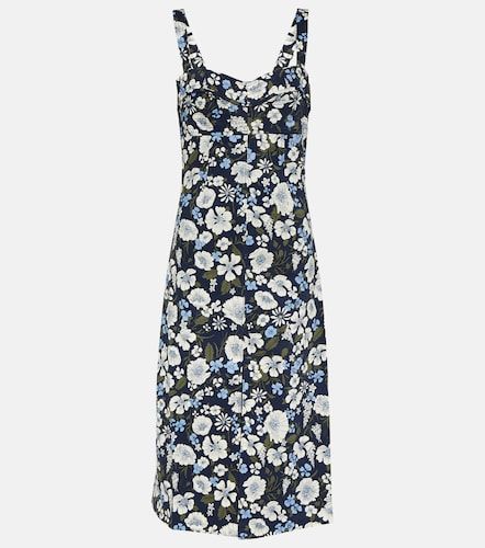 Midikleid Colleen aus einem Leinengemisch - Veronica Beard - Modalova