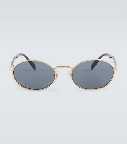 Prada Logo oval sunglasses - Prada - Modalova