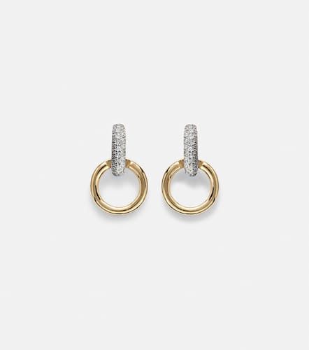 Horsebit 14kt earrings with diamonds - Stone and Strand - Modalova