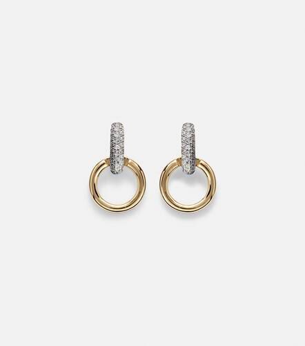 Pendientes Horsebit de oro de 14 ct con diamantes - Stone and Strand - Modalova