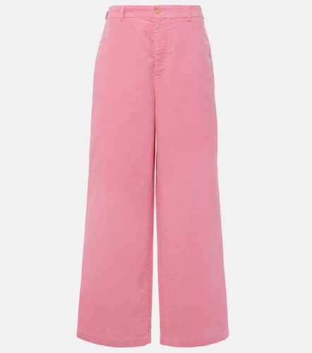 Face cotton corduroy wide-leg pants - Acne Studios - Modalova