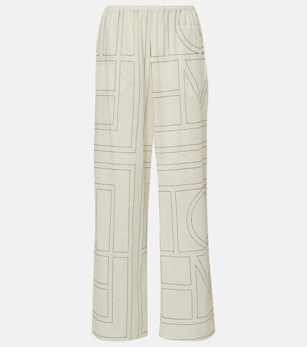 Pantaloni Monogram in misto cotone - Toteme - Modalova
