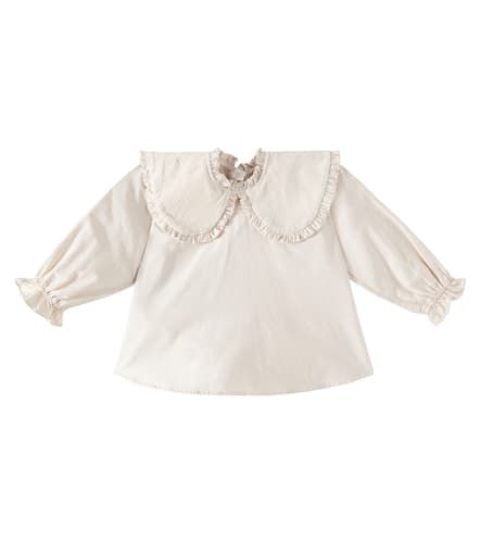 Blusa de mezcla de algodón con volantes - Donsje - Modalova