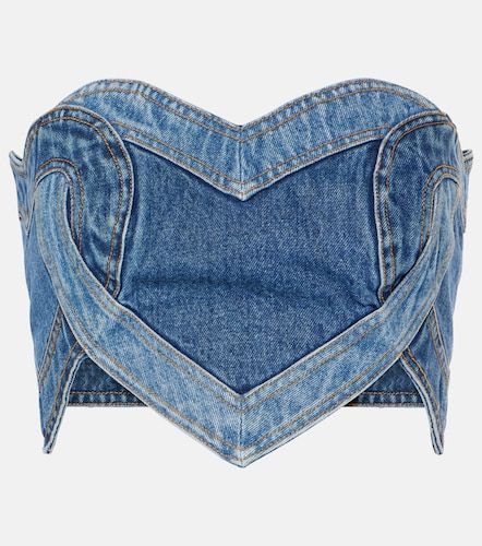Area Top cropped in denim - Area - Modalova