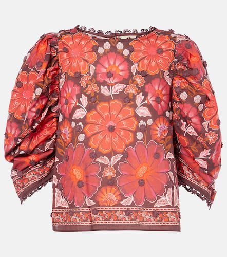 Gigi Tapestry floral cotton blouse - Farm Rio - Modalova