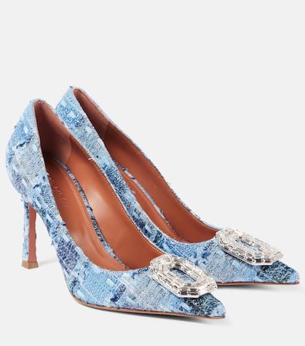 Amina Muaddi Camelia 90 tweed pumps - Amina Muaddi - Modalova