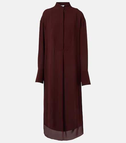 Oversized silk shirt dress - Alexander McQueen - Modalova