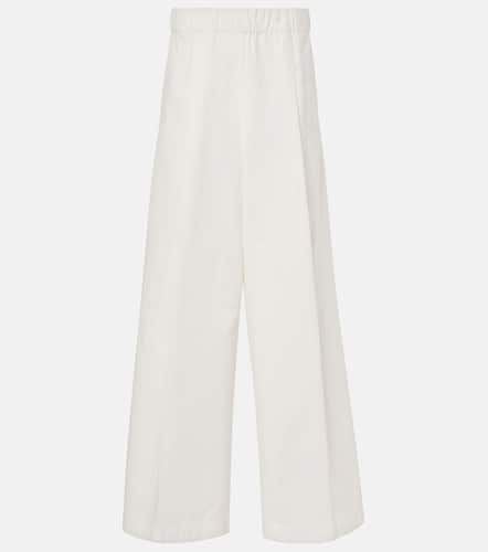 High-rise cotton wide-leg pants - Dries Van Noten - Modalova