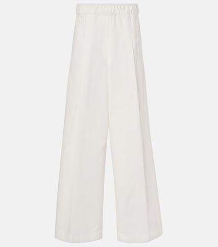 Pantaloni a gamba larga e vita alta in cotone - Dries Van Noten - Modalova