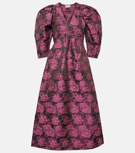 Ganni Floral jacquard midi dress - Ganni - Modalova