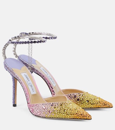 Saeda 100 embellished satin pumps - Jimmy Choo - Modalova