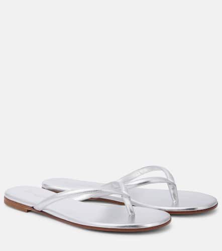 Calypso metallic leather thong sandals - Gianvito Rossi - Modalova