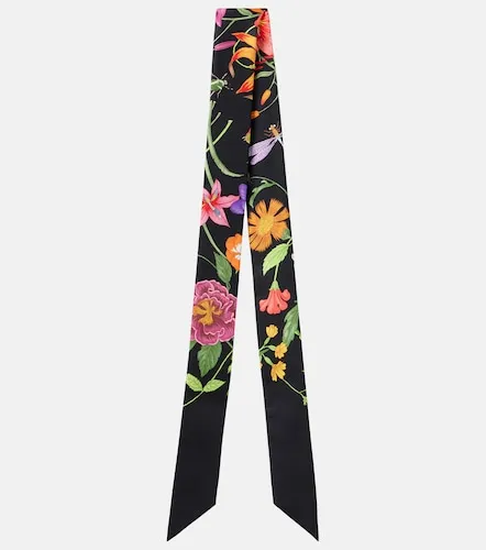 Gucci Gucci Flora silk twill scarf - Gucci - Modalova