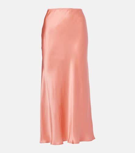 Rixo Ardith silk satin midi skirt - Rixo - Modalova