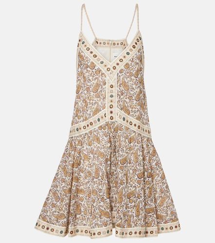 Danielle paisley cotton minidress - Marant Etoile - Modalova