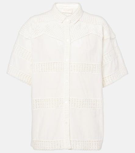 Amal paneled cotton crochet shirt - Ulla Johnson - Modalova