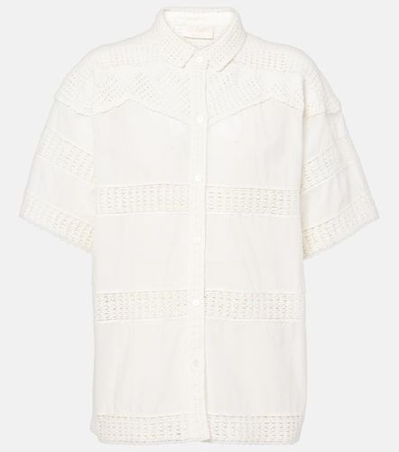 Amal paneled cotton crochet shirt - Ulla Johnson - Modalova