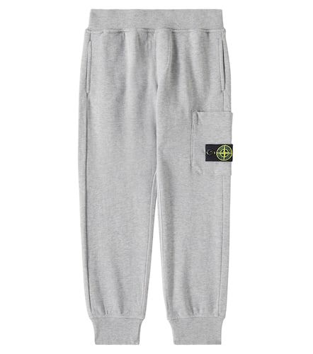 Compass cotton jersey sweatpants - Stone Island Junior - Modalova