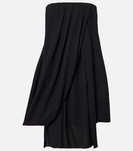 Draped off-shoulder wool-blend bustier dress - JW Anderson - Modalova