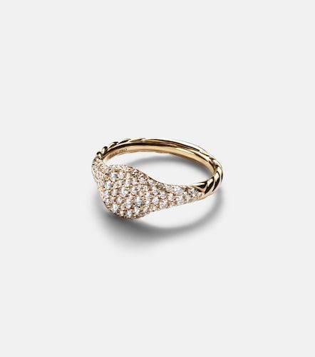 Petite Pave 18kt pinky ring with diamonds - David Yurman - Modalova