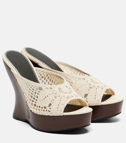Mules con cuña 115 de croché - Magda Butrym - Modalova